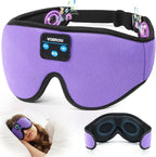 Voerou Bluetooth 3D Sleep Mask with Headphones, Wireless Adjustable Eye Mask Sleeping Headphones with Ultra-Thin HD Stereo Speakers, Suitable for Sleep Office Naps Travel, New Technology Gadgets