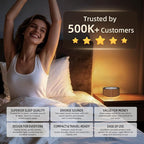 Kipcush White Noise Machine with Night Light – Nursery Sound Machine with Soft Non-Glare Lamp, 30 Soothing Sounds, 8 Color Lights, Up to 8-Hour Timer for Baby & Adults