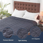 yescool King Size Weighted Blanket for Adults (20 lbs, 80” x 87”, Grey) Cooling Heavy Blanket for Sleeping Perfect for 190-210 lbs, Breathable Blanket for Adults & Couple All Season, Machine Washable