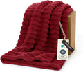 Bedsure GentleSoft Scarlet Sage Fleece Blanket for Couch - Cozy Soft Blankets for Women, Cute Small Throws for Girls, 60x80 Inches