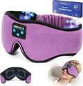 Sleep Mask with Bluetooth 5.4 Headphones, Wireless Sleeping Headphones with Ultra-Thin Stereo Speakers for Side Sleepers, Soft Headband & Blackout Eye Mask for Sleeping, Ideal for Meditation Travel