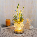 Lily Flower Lamp, Rechargeable Artificial Flower Table Lamp with 3 Color Temperature, Dimmable Touch Cordless Lamp for Bedroom Room Home Decor, Birthday Mother's Day Gift for Mom Grandma Women (Lily)