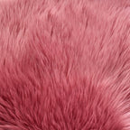 EasyJoy Ultra Soft Fluffy Shaggy Area Rug Faux Fur Rug Chair Cover Seat Pad Fuzzy Area Rug for Bedroom Floor Sofa Living Room (2 x 6 ft Sheepskin, BlushPink)
