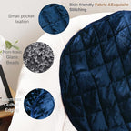 Alomidds Weighted Blanket 7lbs for Adults, Cozy Breathable Weighted Lap Blanket, Small Weighted Blanket Travel, Weighted Lap Pad for Relaxing, Sleeping, Navy, 29" x 24"