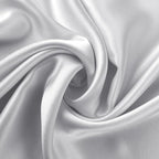 ALASKA BEAR Silk Pillowcase for Hair and Skin, Set of 2 Pure Genuine 22 Momme Mulberry Silk Pillow Cases Standard Size for Bliss Sleep Better Than Poly Satin, Zipper Closure(2pc,Silver)