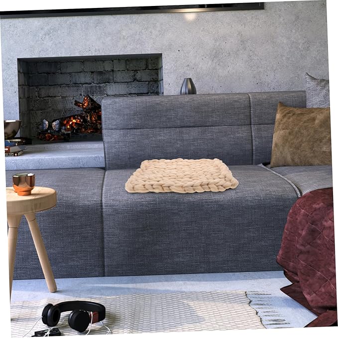 MERRYHAPY Nordic Style Handmade Chunky Knit Throw Blanket Large and Soft Cozy Bed Couch Sofa Rug