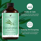 Handcraft Blends Eucalyptus Essential Oil – 1 Fl Oz – 100% Pure and Natural – Premium Grade Essential Oil for Diffuser and Aromatherapy, Skin, Massage, Candle and Soap Making Fragrance
