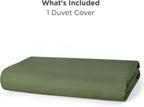 Bedsure Duvet Cover King - Only Includes 1 Duvet Cover (104"x90"), Hotel Luxury Soft Double Brushed All Season Bedding for Kids & Adults, Zipper Closure, Olive Green (No Comforter, No Pillow Shams)
