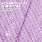 yescool Weighted Blanket 7 Pounds Light Purple Twin Size Cooling Weighted Throw Blanket, Minky Heavy Blankets Warm Weighted Comforter, Big Washable Thick Blankets Gift for 60-90lbs, 40 * 60in