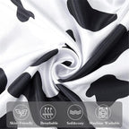 Satin Pillowcase for Hair and Skin Cow Print Pillow Cases Queen 2 Pack, Soft Cooling Silk Satin Pillowcase Set of 2 Silky Pillow Cover with Envelope Closure (20x30 inches, Cow)