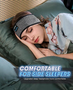 Perytong Sleep Headphones Bluetooth Headband Earphones Wireless, Sleeping Headphones Headband for Sleeping, Sports, Gifts, Workout, Jogging, Yoga, Insomnia, Air Travel, Meditation