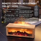 TMEHM Fireplace Flame Air Diffuser Humidifier,7 Colors Aromatherapy Essential Oil Diffuser,Ultrasonic Aroma Humidifier with Timer for Home,Bedroom,Office,Yoga