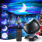 Northern Lights Projector Birthday Gifts for Him Galaxy Projector for Bedroom, 300+Colors Modes Aurora Light,15White Noise Sound Machine &Bluetooth Star Projector Galaxy Lights, Remote,Gifts for Boy