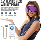 Sleep Headphones 3D Sleep Mask with Bluetooth 5.4 Headphones for Side Sleepers, Wireless Music Headband with Ultra-Thin Stereo Speakers, Long Playtime Battery Adjustable & Blackout for Men Women