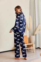 Ekouaer Pajamas For Women Set Silk Pjs 2 Piece Satin Sleepwear Long Sleeve Button Down Lounge Sets With Pant