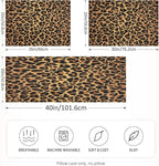 Satin Pillowcase for Hair and Skin, Leopard Print Silk Pillowcase Soft and Cozy Body Pillow Covers, Queen Size Satin Pillow Cases with Envelope Closure(20x30 Inch), 1PC