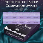 SLEEP SANCTUARY Satin Sheets Full Size – 4 Piece Luxury Silky Bed Set, Softer Than Silk, 15" Deep Pocket, Cooling & Wrinkle-Free, Moisture-Wicking & Breathable for Hair & Skin (Sea Teal)