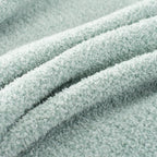 Carriediosa Heather Throw Blanket 60" X 80" Twin, 400GSM Ultra Soft Microfiber Fuzzy Fluffy Reversible Knitted Blankets Cozy Plush Lightweight and Warm Fall Throws for Couch, Bed, Sofa, Sage Green