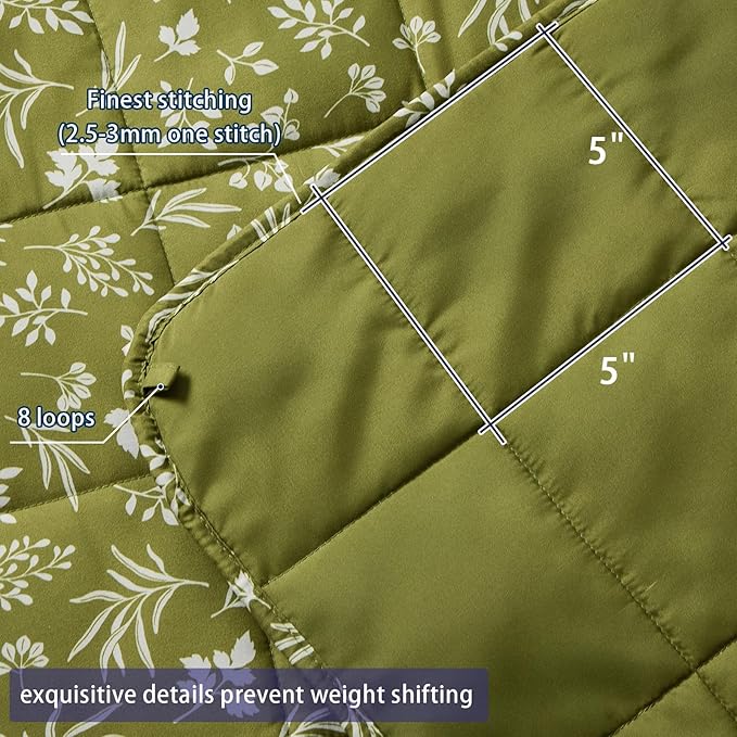yescool King Size Weighted Blanket for Adults (20 lbs, 80” x 87”, Sage) Cooling Heavy Blanket for Sleeping Perfect for 190-210 lbs, Breathable Blanket for Adults & Couple All Season, Machine Washable