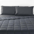 TONGDADA California King Size Weighted Blanket | 90''x108'',30lbs | Perfect for Couples | Premium Cotton Material with Glass Beads | Dark Grey