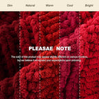 Battilo Dark Red Chunky Knit Throw Blanket, Christmas Red Throw Blanket for Couch, Super Soft Cozy Warm Blankets, Burgundy Chenille Throw Blanket for Living Room, Christmas Decorations, 50"x60"