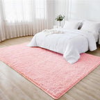 Litanika 8x10 Shag Area Rug for Living Room Bedroom, Pink High Pile Soft Plush Shaggy Furry Cute Bedside Playroom Dorm Carpet, Non-Slip, Non-Shedding Modern Indoor Floor Rug