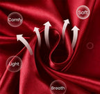 Kihnop Women's Satin Robe Silk Robe Lace Bridal Robes for Bride Bridesmaid Robes Silky Bathrobe Getting Ready Sleepwear