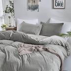 CLOTHKNOW Grey Velvet California King Comforter Set Gray Bedding Comforter Sets Soft Warm Gray Comforter Grey Comforter with 2 x Pillow Cases