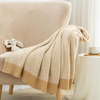 Carriediosa Heather Throw Blanket 60" X 80" Twin, 400GSM Ultra Soft Microfiber Fuzzy Fluffy Reversible Knitted Blankets Cozy Plush Lightweight and Warm Fall Throws for Couch, Bed, Sofa, Yolk Yellow