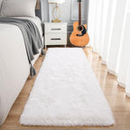 Noahas Cream White Runner Rug for Hallway,2'x6' Long Area Rugs for Bedroom Living Room,Non Slip Thick Shag Floor Carpet for Entryway Kitchen Dorm Nursery Bedside Kids Room