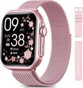 Smart Watch for Women Men Fitness: Smartwatch for iPhone Android with SpO2 Blood Oxygen/Heart Rate Monitor, Sleep Tracking, Bluetooth Calls , 120+ Sports Modes, IP68, 2 Bands 30-Day Battery Life