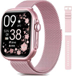 Smart Watch for Women Men Fitness: Smartwatch for iPhone Android with SpO2 Blood Oxygen/Heart Rate Monitor, Sleep Tracking, Bluetooth Calls , 120+ Sports Modes, IP68, 2 Bands 30-Day Battery Life