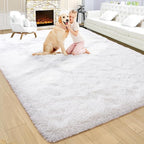Noahas Large Fluffy Cream White 5x8 Area Rugs for Living Room Bedroom,Thick Shag Throw Rug,Big Soft Shaggy Bedside Non-Slip Plush Dorm Nursery Kids Carpet