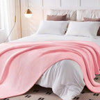 L'AGRATY Knitted Weighted Blanket - 48"x72" 20lbs Cooling Chunky Knit Heavy Blanket for Adults Braided Crochet Throw Thick Cable Yarn Knit Decorative No Beads Evenly Weighted Machine Washable