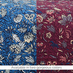Southshore Fine Living, Inc. Oversized Full/Queen Quilt Set, Quilted Coverlet, Microfiber Quilt Bedding with 2 Quilted Pillow Shams, Floral Print, Lightweight Queen Bedspread, Blue Quilt Full Size