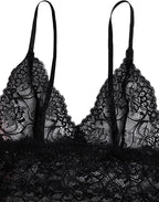 WDIRARA Women' Silk Satin Pajamas Set 4pcs Lingerie Floral Lace Cami Sleepwear with Robe