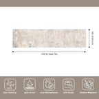 3x12 ft Washable Hallway Runner Rug - Long Non Slip Low Pile Thin Carpet Runners, Modern Abstract Neutral, Stain Resistant for Kitchen, Entryway, Bathroom（Beige Grey,3x12）