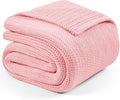 L'AGRATY Knitted Weighted Blanket - 50"x60" 7lbs Cooling Chunky Knit Heavy Blanket for Adults Braided Crochet Throw Thick Cable Yarn Knit Decorative No Beads Evenly Weighted Machine Washable
