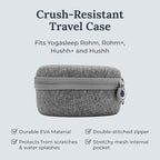 Yogasleep Hushh & Crush Resistant Travel Case, (2 Piece Set) Portable White Noise Sound Machine for Baby, 3 Soothing Natural Sounds, Noise Canceling for Sleep Aid, Office Privacy, & Meditation