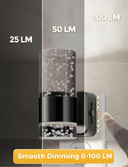 L LOHAS LED Night Light,Dimmable Night Lights Plug into Wall, 2 Pack Acrylic Nightlights with 0-100 LM Adjustable Brightness, 5000K Plug in Night Light with Dusk to Dawn Sensor, for Bathroom Hallway