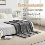 Maetoow Tighter Version Chenille Chunky Knit Blanket Throw （60×80 Inch）, Handmade Warm & Cozy Blanket Couch, Bed, Home Decor, Soft Fleece Banket, Boho Thick Blankets and Giant Yarn Throws，Dark Grey