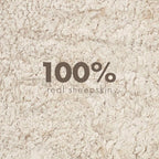Nordic Sheep Real Sheepskin Rug 4x6 ft | Sheepskin Rugs for Living Room and Sofa | Large Bedside Rugs for Bedrooms is Breathable & Heat-regulating | Fluffy Rug in Color Beige
