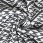 Nordic Style Grey and White Throw Blanket for Couch,Soft Cozy Cable Knit Throw for Bed Sofa Chair Living Room,Lightweight Warm Maximalist Decor Christmas Blanket,50"x60" (cr-D03)