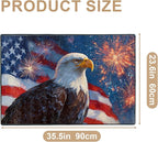 Eagle Flag Area Rug 2x3 ft Entry Rug Washable Boho Rugs Non Slip Low Pile Floral Door Mat Small Carpet for Bedroom, Bedside, Kids Room, Office, Dining Room