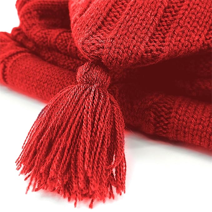 XMWEALTHY Newborn Baby Wrap Swaddle Blanket Knit Sleeping Bag Receiving Blankets Stroller Wrap for Baby Red 0-6 Month