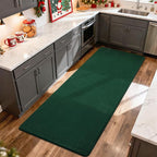 Przemy Washable Runner Rug for Bedroom Living Room, 2x6 Feet Green Memory Foam Hallway Rugs, Super Soft Modern Indoor Carpet for Bedside Kids Room Boys Girls Dorm Nursery Decor