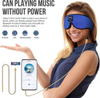 3D Sleep Mask with Bluetooth 5.4 Headphones, Wireless Music Headphones Eye Mask for Side Sleepers, Built-in HD Stereo Speakers, Adjustable & Blackout Noise Cancelling Sleeping Mask for Men Women