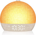 Wake Up Light Sunrise Alarm Clock, White Noise Sound Machine with 30 Soothing Sounds, Dimmable Night Lights, Sleep Aid, Snooze, Timer, Loud Alarm Clock for Heavy Sleepers Adults Kids, Ideal for Gift