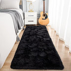 Noahas Black Runner Rug for Hallway,2'x10' Long Area Rugs for Bedroom Living Room,Non Slip Thick Shag Floor Carpet for Entryway Kitchen Dorm Nursery Bedside Kids Room