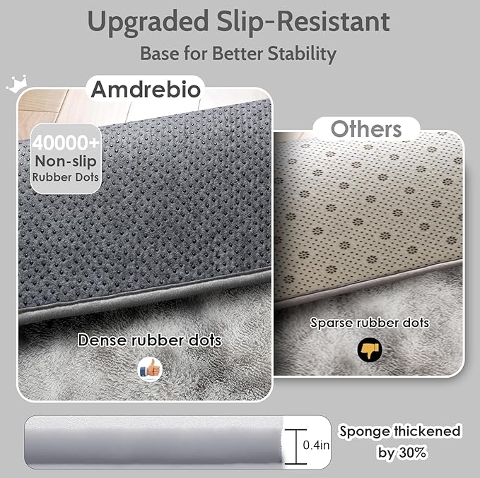 Amdrebio Tie-Dyed Light Grey Large Living Room Rugs 6x9, Furry Shag Area Rug for Bedroom, Big Soft Fluffy Rug for Kids Room Decor, Modern Fuzzy Shaggy Carpet, Plush Floor Rug for Classroom